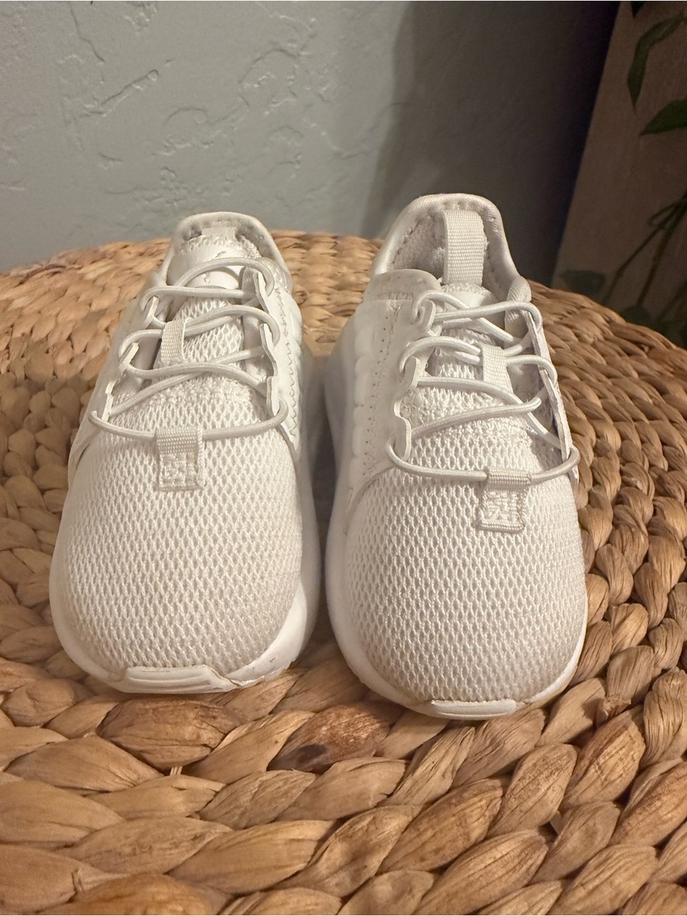 adidas White Kids Mesh Athletic Sneakers